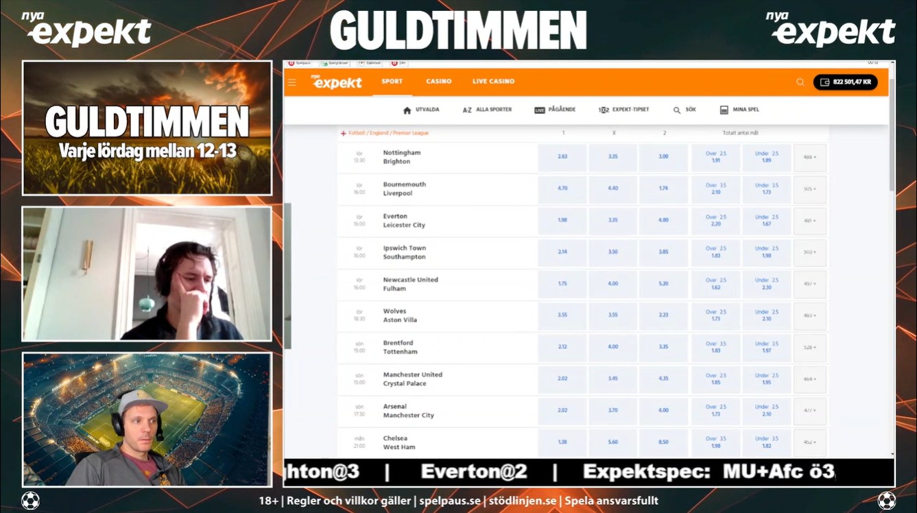 Guldtimmen med Gambling Cabin